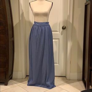 Blue Armani Exchange Maxi Denim Skirt